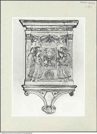 Vorderseite von Sopr. BAS ROMA [https://www.deutsche-digitale-bibliothek.de/content/lizenzen/rv-ez/] Sakramentstabernakel - , bh488742_recto. Foto.