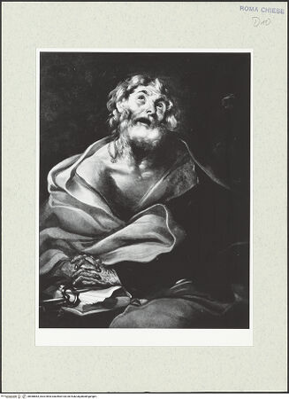 Vorderseite von Sopr. BAS ROMA [https://www.deutsche-digitale-bibliothek.de/content/lizenzen/rv-ez/] Der heilige Petrus - , bh488863_recto. Foto.