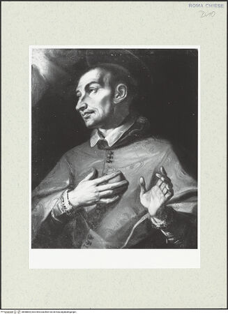 Vorderseite von Sopr. BAS ROMA [https://www.deutsche-digitale-bibliothek.de/content/lizenzen/rv-ez/] Der heilige Carlo Borromeo - , bh488864_recto. Foto.