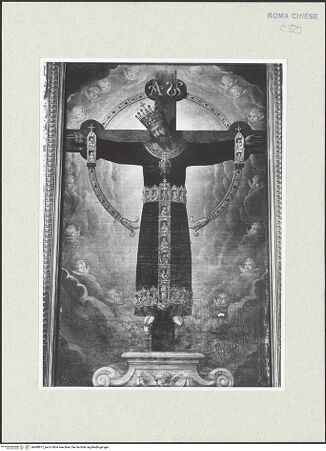 Vorderseite von Sopr. BAS ROMA [https://www.deutsche-digitale-bibliothek.de/content/lizenzen/rv-ez/] Der Gekreuzigte mit dem Volto Santo - , bh488877_recto. Foto.