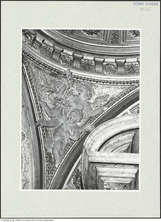 Vorderseite von Sopr. BAS ROMA [https://www.deutsche-digitale-bibliothek.de/content/lizenzen/rv-ez/] Zyklus von Engeln mit Pflanzen der MariensymbolikEngel mit Olivenzweigen - , bh488881_recto. Foto.