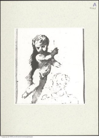 Vorderseite von Kunsthalle Bremen [https://www.deutsche-digitale-bibliothek.de/content/lizenzen/rv-ez/] Studie eines Putto - , bh488969_recto. Foto.