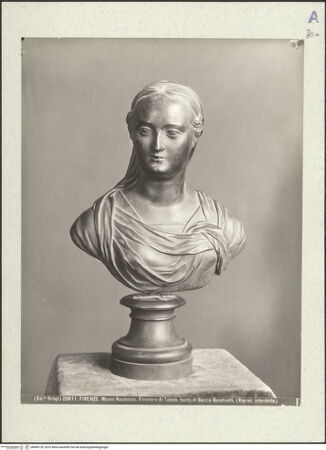 Vorderseite von Alinari [https://www.deutsche-digitale-bibliothek.de/content/lizenzen/rv-ez/] Büste der Eleonara von Toledo - , bh489139_recto. Foto.