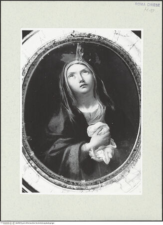 Vorderseite von Sopr. BAS ROMA [https://www.deutsche-digitale-bibliothek.de/content/lizenzen/rv-ez/] Schmerzensreiche Maria - , bh489205_recto. Foto.