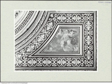 Vorderseite von Sopr. BAS ROMA [https://www.deutsche-digitale-bibliothek.de/content/lizenzen/rv-ez/] Zyklus von Deckengemälden mit Szenen aus der Geschichte des Heiligen KreuzesEngel mit den LeidenswerkzeugenSeitenfeld: Zwei Engel mit Zange und Nägeln - , bh489213_recto. Foto.