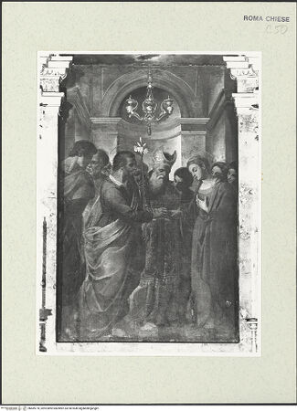 Vorderseite von Sopr. BAS Roma [https://www.deutsche-digitale-bibliothek.de/content/lizenzen/rv-ez/] HochaltarVermählung Mariae - , bh489778_recto. Foto.