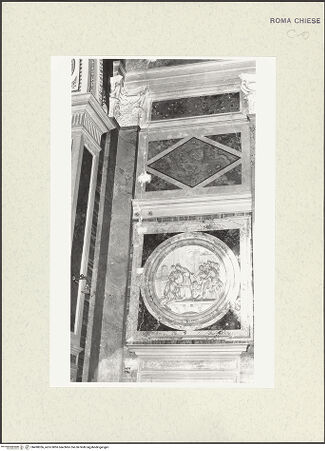 Vorderseite von Sopr. BAS Roma [https://www.deutsche-digitale-bibliothek.de/content/lizenzen/rv-ez/] Santo Spirito dei Napoletani - Innen, Wandabschnitt rechts vor dem Triumphbogen, bh490056_recto. Foto.