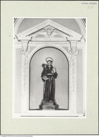 Vorderseite von Sopr. BAS ROMA [https://www.deutsche-digitale-bibliothek.de/content/lizenzen/rv-ez/] San Giacomo degli SpagnoliCappella di Sant'Antonio - , bh490978_recto. Foto.
