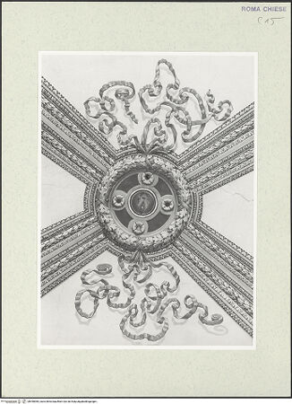 Vorderseite von Sopr. BAS ROMA [https://www.deutsche-digitale-bibliothek.de/content/lizenzen/rv-ez/] Deckenmalerei in San Giacomo degli Spagnoli - Gewölbebemalung, bh490985_recto. Foto.