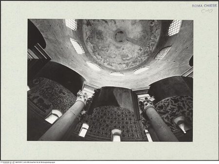 Vorderseite von Bibliotheca Hertziana [https://www.deutsche-digitale-bibliothek.de/content/lizenzen/rv-fz/] Pilaster der TribunadekorationPilasterdekoration 4 - Pilaster 3 und 4, bh491083-1_recto. Foto: Kruft, Hanno-Walter.