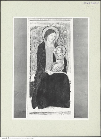 Vorderseite von Sopr. BAS ROMA [https://www.deutsche-digitale-bibliothek.de/content/lizenzen/rv-ez/] Madonna del Latte - , bh491536_recto. Foto.