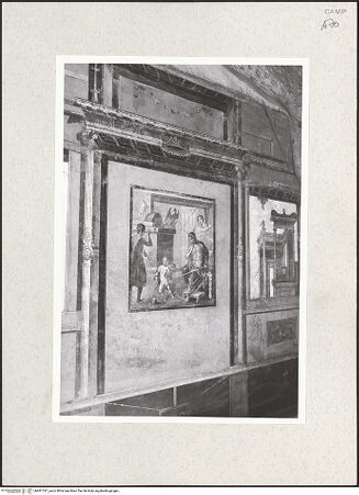 Vorderseite von Bibliotheca Hertziana [https://www.deutsche-digitale-bibliothek.de/content/lizenzen/rv-fz/] Herkules erwürgt in seiner Wiege zwei Schlangen; der Tod des Pentheus; Amphion und Zethus rächen ihre Mutter (indem sie Dirce an die Hörner eines Stiers binden) - Der Herkulesknabe erdrückt die Schlangen in Anwesenheit von Zeus als Adler und von Alkmene und Amphitrion, bh491747_recto. Foto: Kruft, Hanno-Walter.