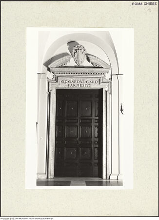 Vorderseite von unbekannt [https://www.deutsche-digitale-bibliothek.de/content/lizenzen/rv-fz/] Il Gesù - Eingangstür, bh491898_recto. Foto.