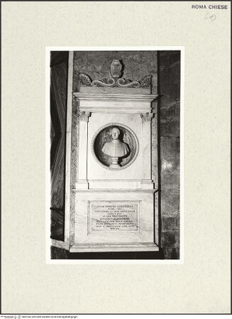 Vorderseite von Sopr. BAS Roma [https://www.deutsche-digitale-bibliothek.de/content/lizenzen/rv-ez/] Grabmal für Giuseppe Alberghini - , bh491982_recto. Foto.