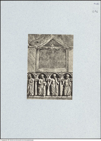 Vorderseite von unbekannt [https://www.deutsche-digitale-bibliothek.de/content/lizenzen/rv-ez/] Grabmal des Abtes Elia - Gesamtansicht, bh492548_recto. Foto.