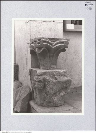 Vorderseite von Bibliotheca Hertziana [https://www.deutsche-digitale-bibliothek.de/content/lizenzen/rv-fz/] Blattkapitell - Seitenansicht, bh492632_recto. Foto: Hutzel, Max.