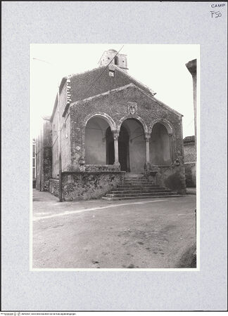 Vorderseite von Bibliotheca Hertziana [https://www.deutsche-digitale-bibliothek.de/content/lizenzen/rv-fz/] San PietroWestfassade und Portikus - Ansicht von Nordwesten, bh492647_recto. Foto: Hutzel, Max.