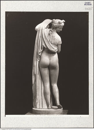 Vorderseite von Alinari [https://www.deutsche-digitale-bibliothek.de/content/lizenzen/rv-ez/] Aphrodite Kallipygos, Kopie nach einem griechischen Original aus dem 4./2. Jahrhundert v. Chr. - Ansicht von hinten, bh492976_recto. Foto.
