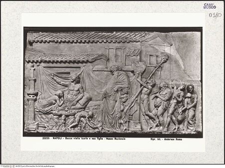 Vorderseite von Alinari [https://www.deutsche-digitale-bibliothek.de/content/lizenzen/rv-ez/] Ikarus-Relief, nach einem neoattischen Original - Gesamtansicht, bh493012_recto. Foto.