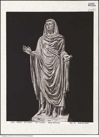 Vorderseite von Alinari [https://www.deutsche-digitale-bibliothek.de/content/lizenzen/rv-ez/] Sibylle (Porträt der Octavia Minor) - Gesamtansicht, bh493025_recto. Foto.