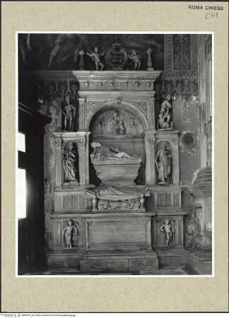 Vorderseite von Lieberman [https://www.deutsche-digitale-bibliothek.de/content/lizenzen/rv-ez/] Grabmal für Kardinal Giovanni Michiel und Bischof Antonio Orso - Gesamtansicht, bh493325_recto. Foto.