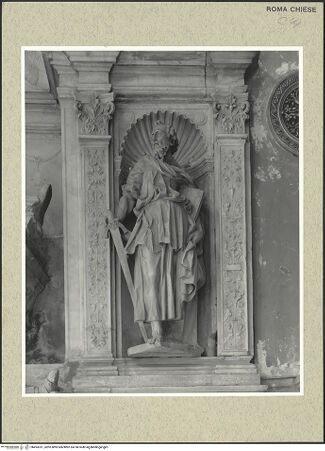 Vorderseite von Lieberman [https://www.deutsche-digitale-bibliothek.de/content/lizenzen/rv-ez/] Grabmal für Kardinal Giovanni Michiel und Bischof Antonio Orso - Rechter Pilaster, Nischenfigur: Hl. Paulus, bh493331_recto. Foto.