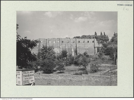 Vorderseite von Bibliotheca Hertziana [https://www.deutsche-digitale-bibliothek.de/content/lizenzen/rv-ez/] Coemeterium Agnetis - , bh494477_recto. Foto: Savio, Oscar.