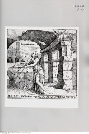 Vorderseite von Istituto Nazionale per la Grafica [http://creativecommons.org/publicdomain/mark/1.0/] Emblematische SujetsPoenitentia - , bh494756. Foto.