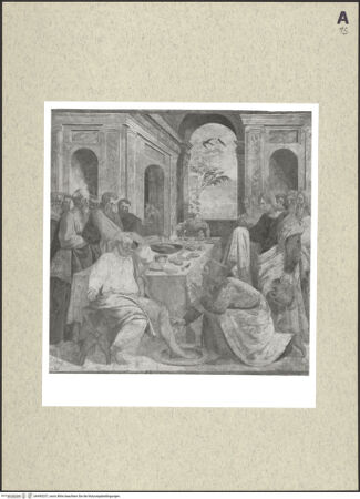 Vorderseite von Pinacoteca Civica [https://www.deutsche-digitale-bibliothek.de/content/lizenzen/rv-ez/] Eucharistische SzenenDie Fußwaschung - , bh495237_recto. Foto.