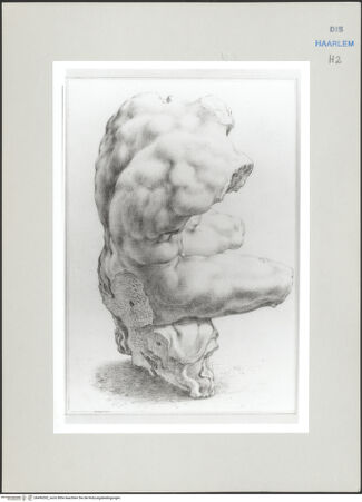 Vorderseite von Teylers Museum [http://creativecommons.org/publicdomain/mark/1.0/] Römische StudienmappeTorso Belvedere - , bh496302_recto. Foto.