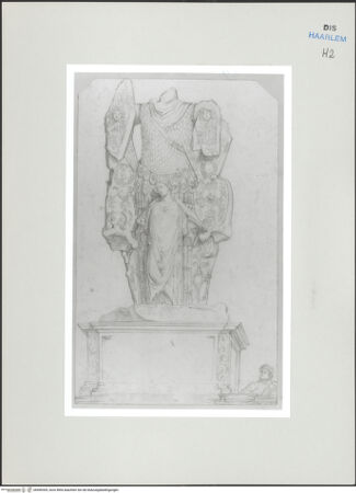 Vorderseite von Teylers Museum [http://creativecommons.org/publicdomain/mark/1.0/] Römische StudienmappeTrofei di Mario - , bh496309_recto. Foto.