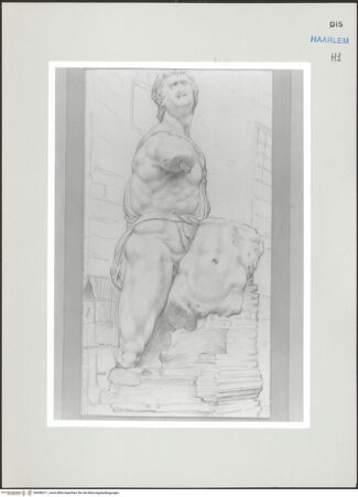 Vorderseite von Teylers Museum [http://creativecommons.org/publicdomain/mark/1.0/] Römische StudienmappeMaestro Pasquino, Fragment - , bh496311_recto. Foto.