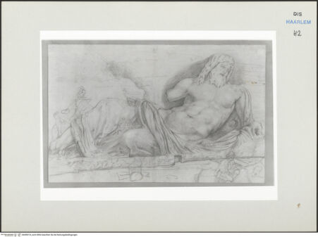 Vorderseite von Teylers Museum [http://creativecommons.org/publicdomain/mark/1.0/] Römische StudienmappeDer sogenannte Marforio - , bh496314_recto. Foto.