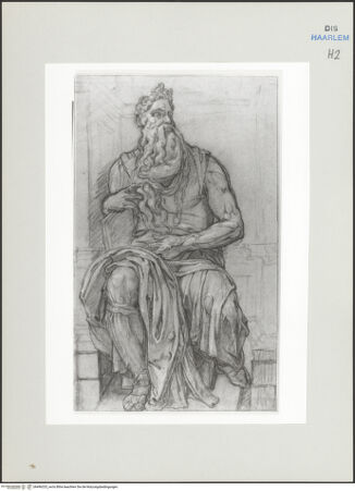 Vorderseite von Teylers Museum [http://creativecommons.org/publicdomain/mark/1.0/] Römische StudienmappeMoses - , bh496325_recto. Foto.