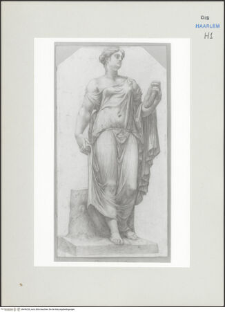 Vorderseite von Teylers Museum [http://creativecommons.org/publicdomain/mark/1.0/] Römische StudienmappeDie sogenannte Flora Farnese - , bh496328_recto. Foto.