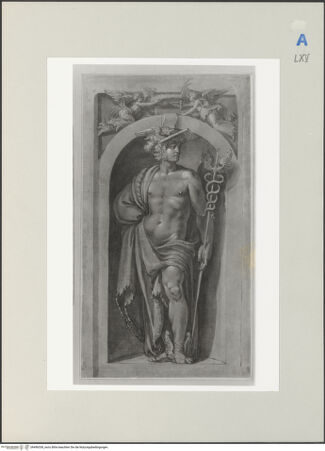 Vorderseite von Teylers Museum [https://www.deutsche-digitale-bibliothek.de/content/lizenzen/rv-ez/] Merkur, nach Polidoro - , bh496338_recto. Foto.