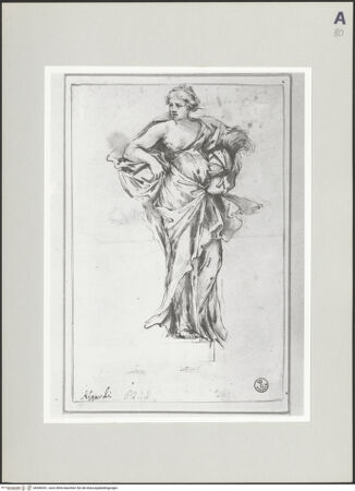 Vorderseite von Museum [https://www.deutsche-digitale-bibliothek.de/content/lizenzen/rv-ez/] Allegorische Figur mit einem Helm in der Hand - , bh496351_recto. Foto.