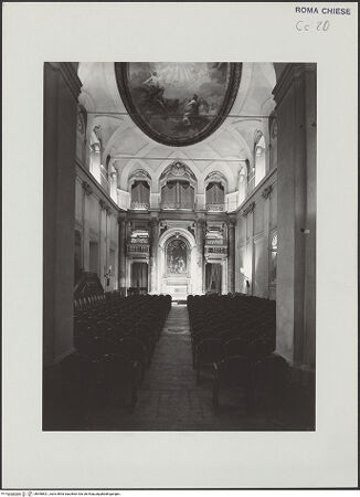 Vorderseite von Savio, Oscar [https://www.deutsche-digitale-bibliothek.de/content/lizenzen/rv-fz/] Santa Maria in VallicellaOratorio di San Filippo NeriSala Borromini - Richtung Altar, bh496821_recto. Foto.