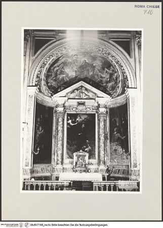 Vorderseite von Sopr. BAS ROMA [https://www.deutsche-digitale-bibliothek.de/content/lizenzen/rv-ez/] Sant'AgostinoCappella di San Giovanni da San Facondo - Gesamtansicht vom Seitenschiff aus, bh497198_recto. Foto.