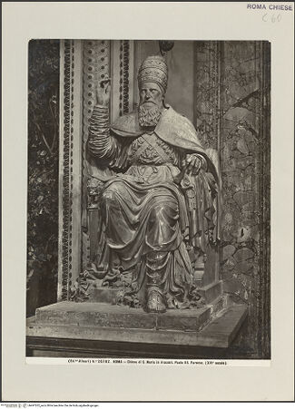 Vorderseite von Alinari [https://www.deutsche-digitale-bibliothek.de/content/lizenzen/rv-ez/] Papst Paul III. - , bh497202_recto. Foto.