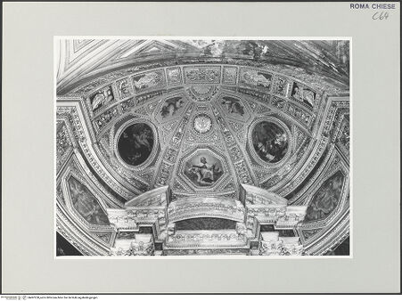 Vorderseite von Sopr. BAS ROMA [https://www.deutsche-digitale-bibliothek.de/content/lizenzen/rv-ez/] Gottvater und Szene aus dem Leben des heiligen Augustinus - Gesamtansicht, bh497250_recto. Foto.