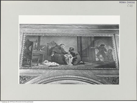 Vorderseite von Sopr. BAS ROMA [https://www.deutsche-digitale-bibliothek.de/content/lizenzen/rv-ez/] Szenen aus dem Leben des heiligen Thomas von VillanuevaCharitas des Heiligen - , bh497253_recto. Foto.