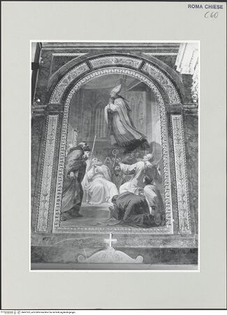 Vorderseite von Sopr. BAS ROMA [https://www.deutsche-digitale-bibliothek.de/content/lizenzen/rv-ez/] Szenen aus dem Leben des heiligen Thomas von VillanuevaEkstase des Heiligen - , bh497262_recto. Foto.
