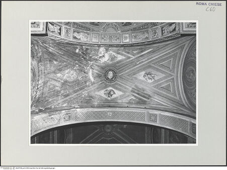 Vorderseite von Sopr. BAS ROMA [https://www.deutsche-digitale-bibliothek.de/content/lizenzen/rv-ez/] Gewölbefresken - Querschiff: 4 Engel mit Bischofsinsignien, bh497286_recto. Foto.