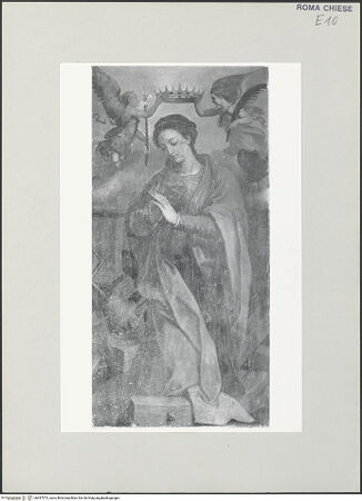 Vorderseite von Sopr. BAS ROMA [https://www.deutsche-digitale-bibliothek.de/content/lizenzen/rv-ez/] HeiligenbildnisseHeilige Katharina - , bh497573_recto. Foto.