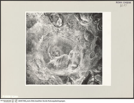 Vorderseite von Sopr. BAS ROMA [https://www.deutsche-digitale-bibliothek.de/content/lizenzen/rv-ez/] Szenen aus dem Marienleben und ProphetenHimmelfahrt Mariens - Detail: Gottvater, bh497585_recto. Foto.