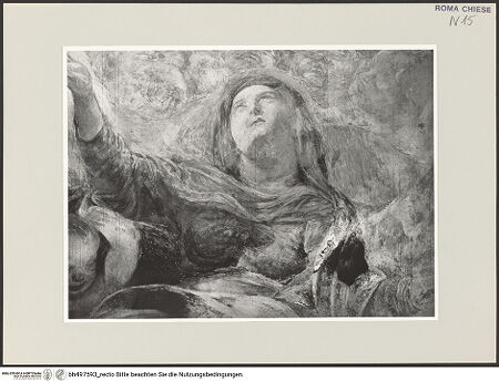 Vorderseite von Sopr. BAS ROMA [https://www.deutsche-digitale-bibliothek.de/content/lizenzen/rv-ez/] Szenen aus dem Marienleben und ProphetenHimmelfahrt Mariens - Detail: Maria, bh497593_recto. Foto.