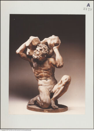 Vorderseite von Eremitage [https://www.deutsche-digitale-bibliothek.de/content/lizenzen/rv-ez/] Statuette eines Titans - , bh497806_recto. Foto.