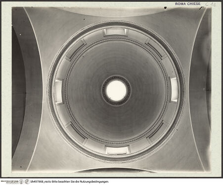 Vorderseite von ICCD [https://www.deutsche-digitale-bibliothek.de/content/lizenzen/rv-ez/] Sant'Eligio degli Orefici - Innen, Kuppel, bh497868_recto. Foto: Luce, ?.