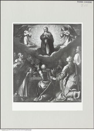 Vorderseite von Sopr. BAS ROMA [https://www.deutsche-digitale-bibliothek.de/content/lizenzen/rv-ez/] Himmelfahrt Mariens - , bh497923_recto. Foto.